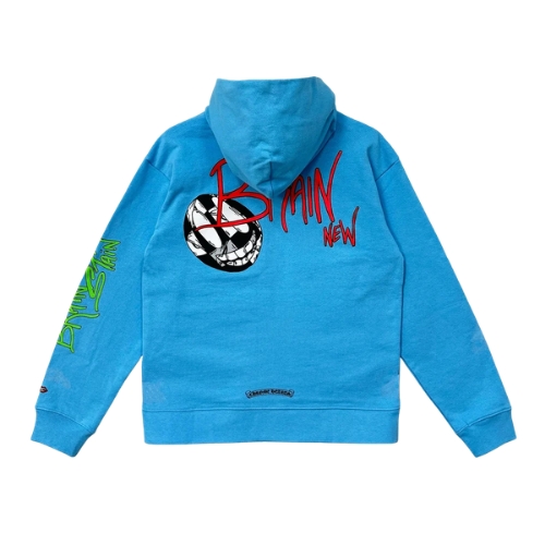 Chrome Hearts Matty Boy Pullover-Kapuzenpullover Blau